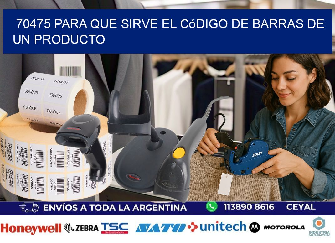 70475 Para que sirve el código de barras de un producto