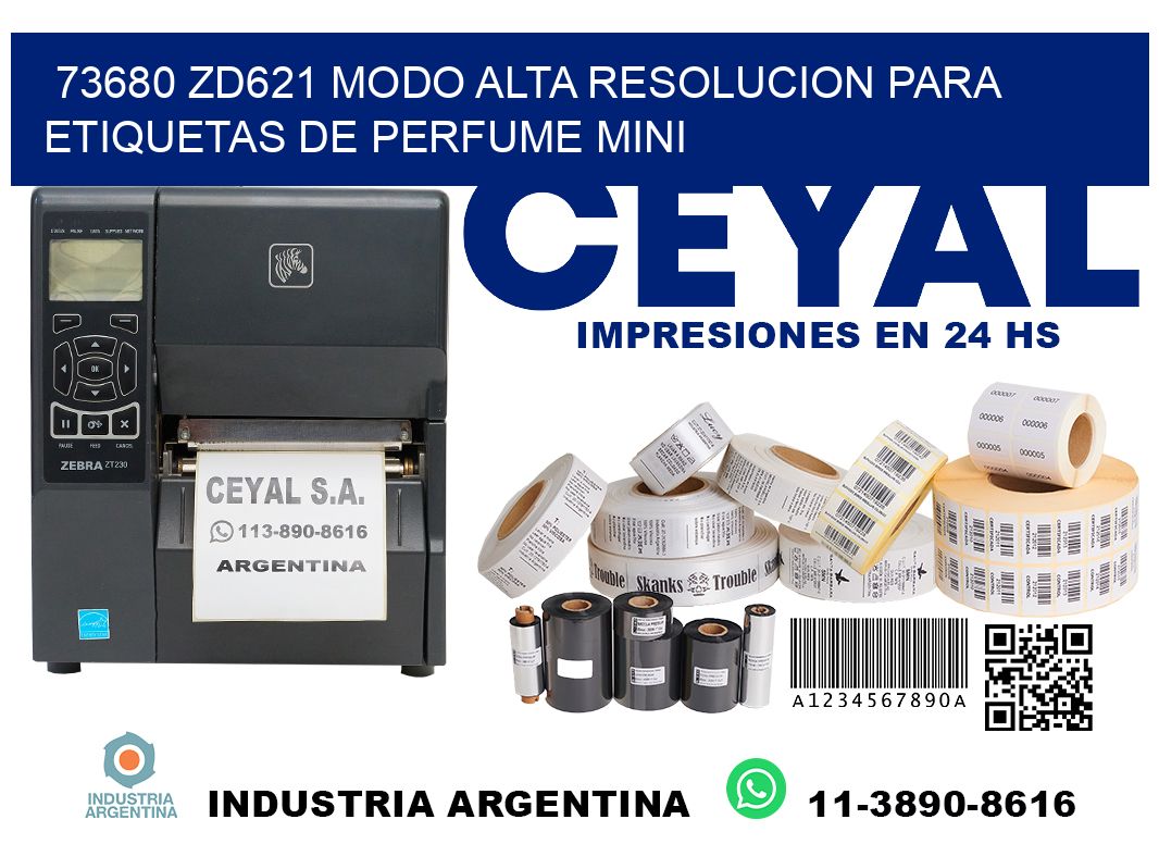 73680 zd621 modo alta resolucion para etiquetas de perfume mini