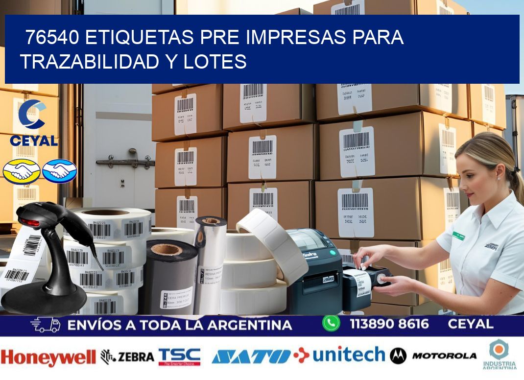 76540 etiquetas pre impresas para trazabilidad y lotes