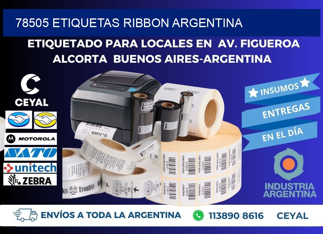 78505 etiquetas ribbon argentina