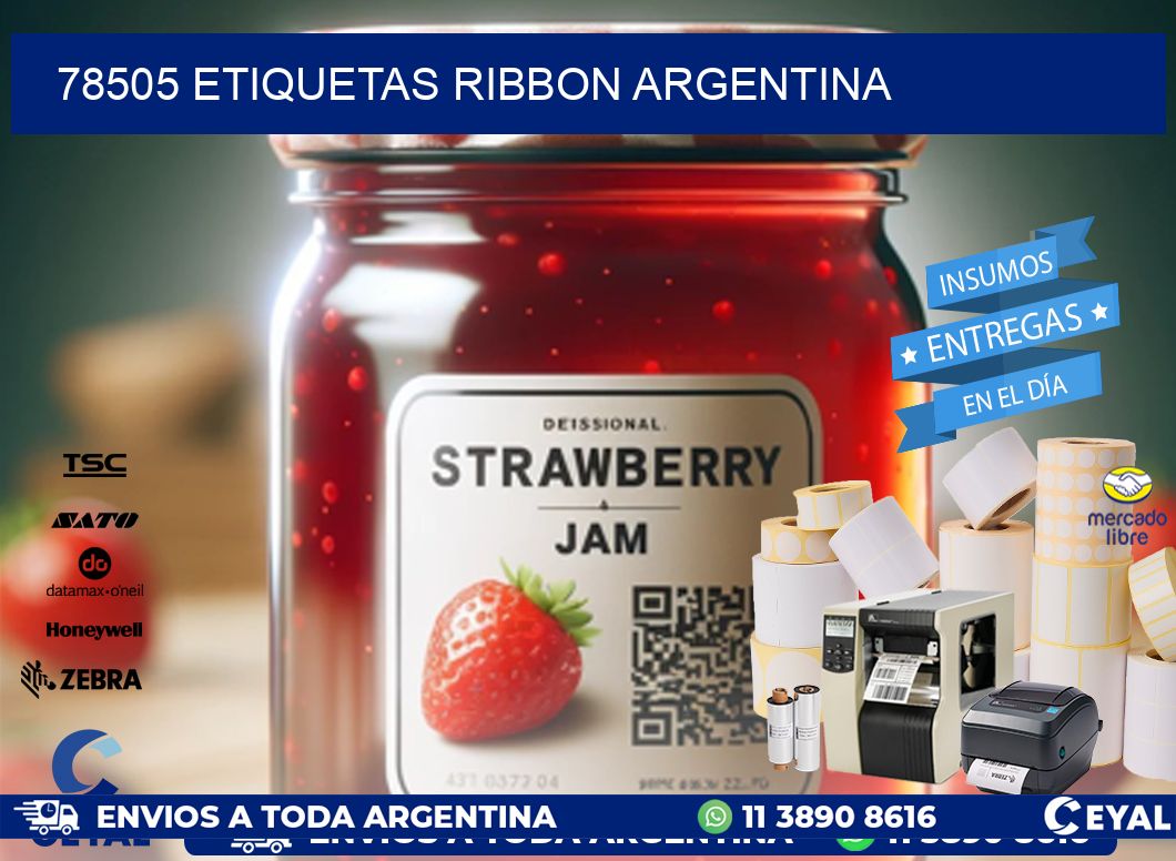 78505 etiquetas ribbon argentina