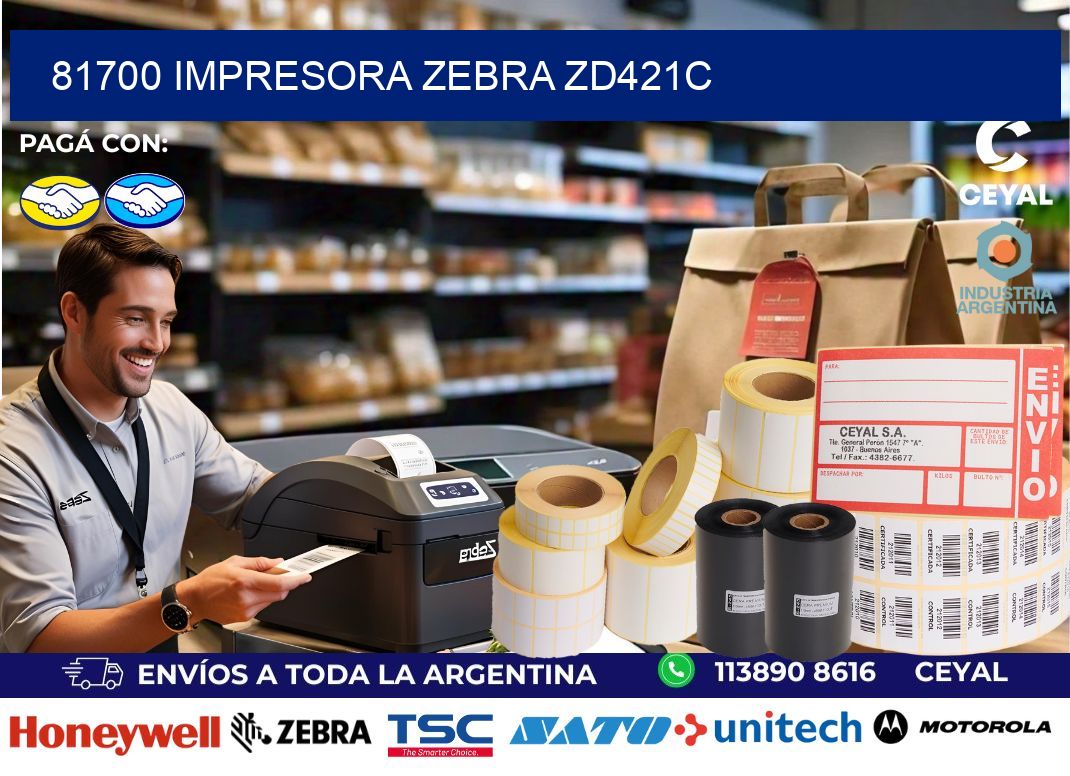 81700 Impresora Zebra zd421c