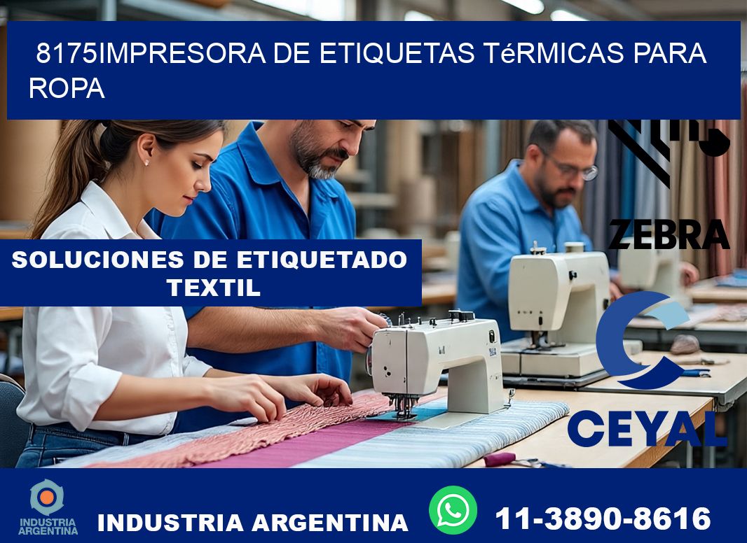 8175impresora de etiquetas térmicas para ropa
