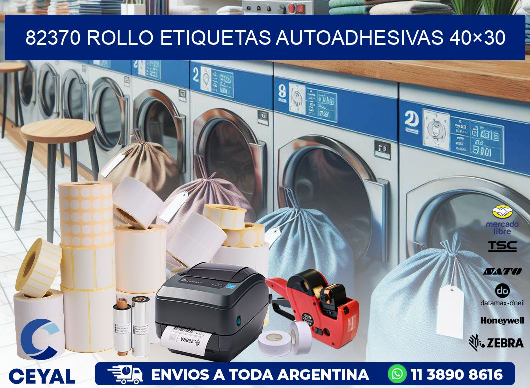 82370 Rollo Etiquetas autoadhesivas 40×30