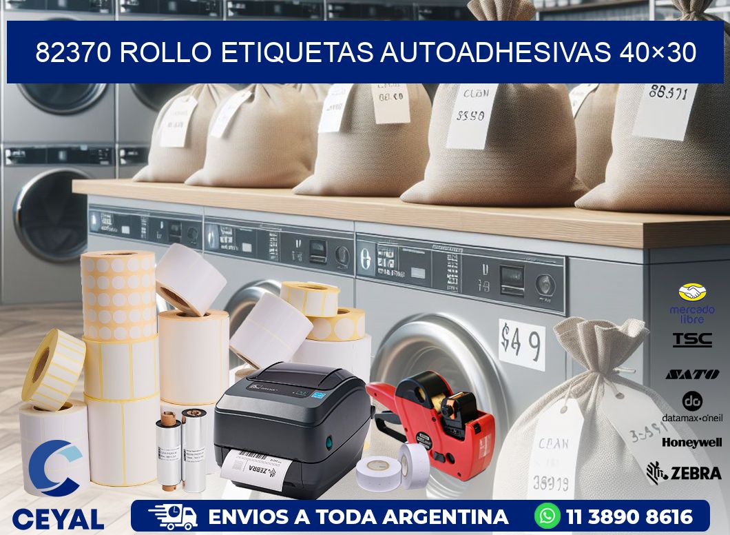 82370 Rollo Etiquetas autoadhesivas 40×30