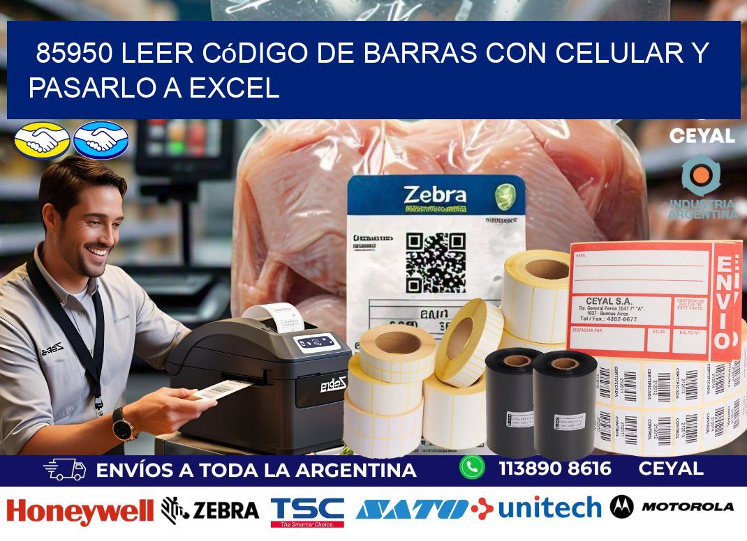 85950 Leer código de barras con celular y pasarlo a Excel