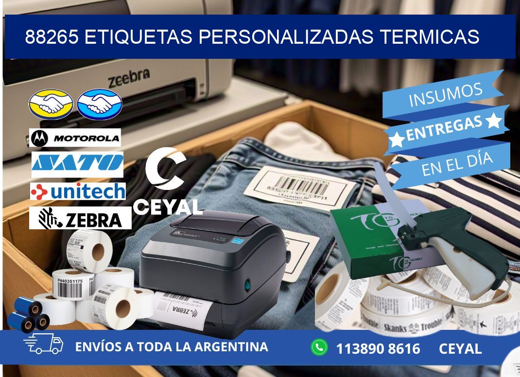 88265 Etiquetas personalizadas termicas