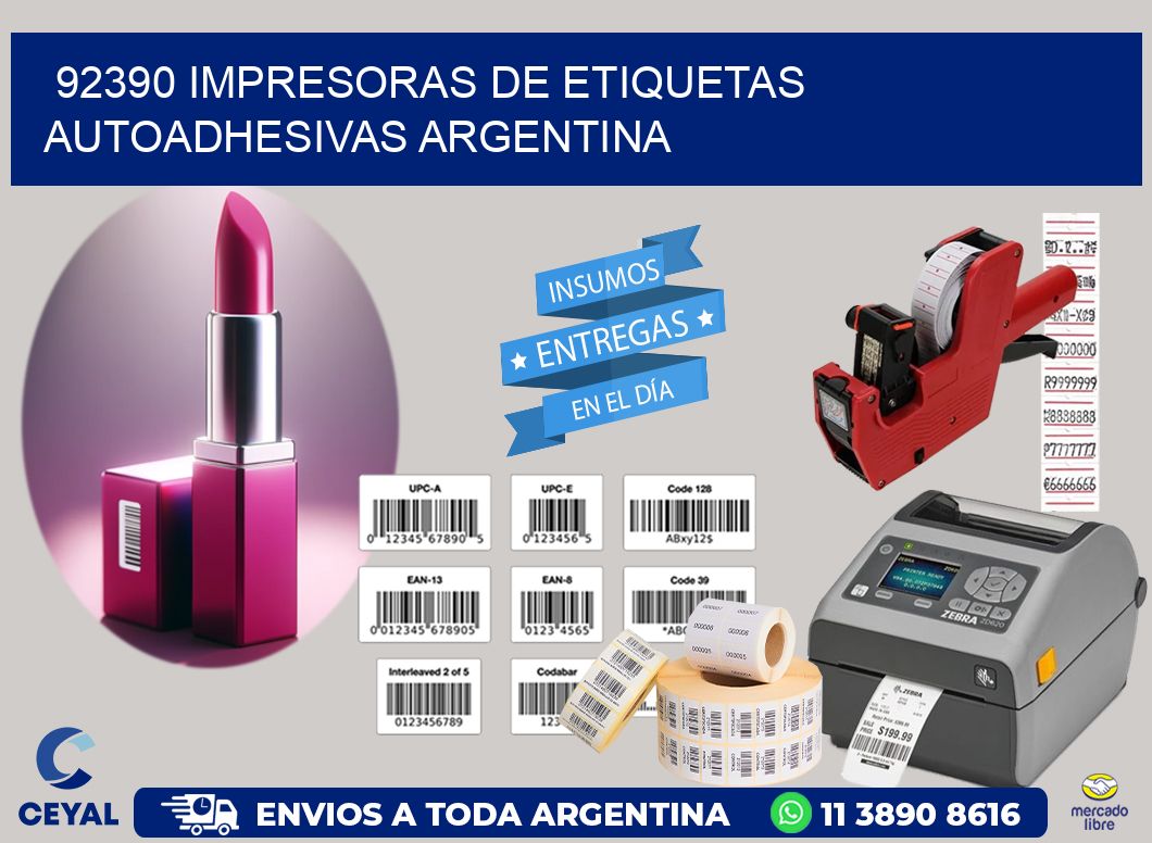 92390 Impresoras de etiquetas autoadhesivas argentina