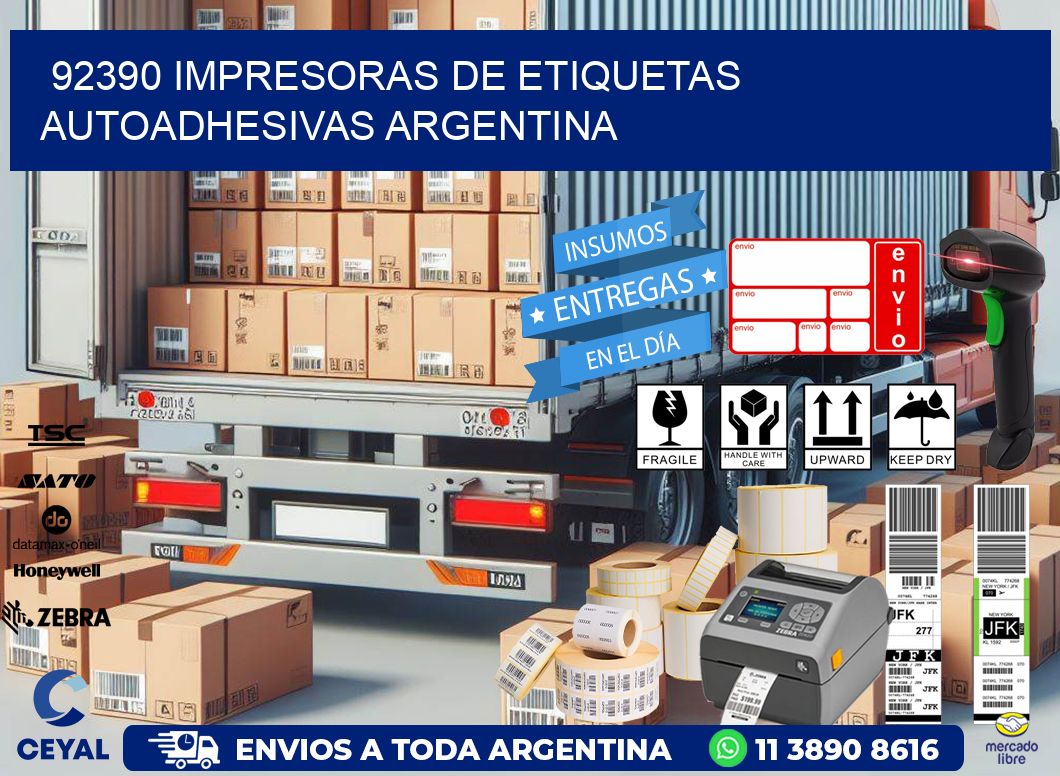 92390 Impresoras de etiquetas autoadhesivas argentina