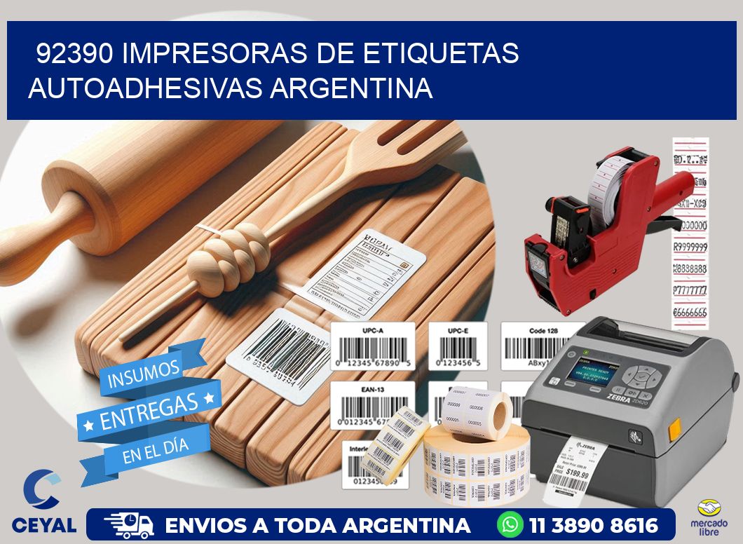 92390 Impresoras de etiquetas autoadhesivas argentina