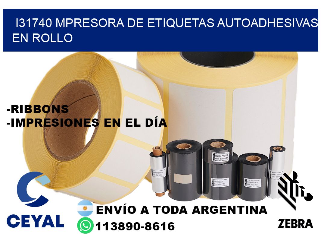 I31740 mpresora de etiquetas autoadhesivas en rollo