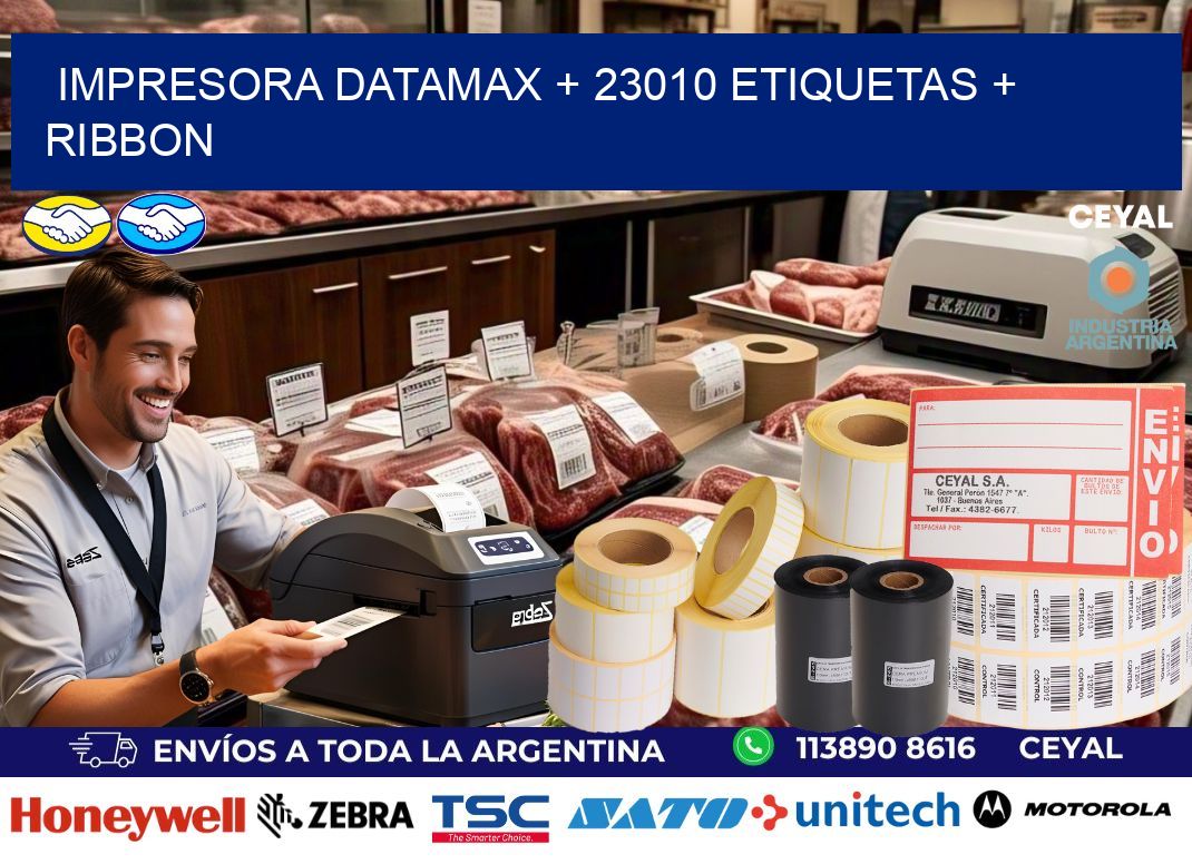 impresora DATAMAX + 23010 etiquetas + ribbon
