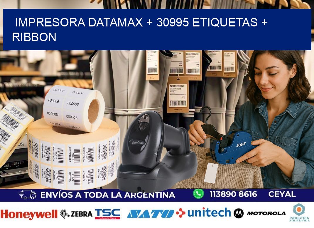 impresora DATAMAX + 30995 etiquetas + ribbon