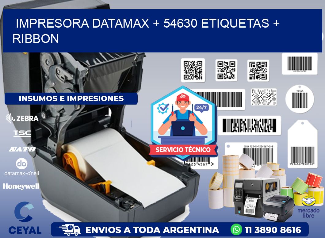 impresora DATAMAX + 54630 etiquetas + ribbon