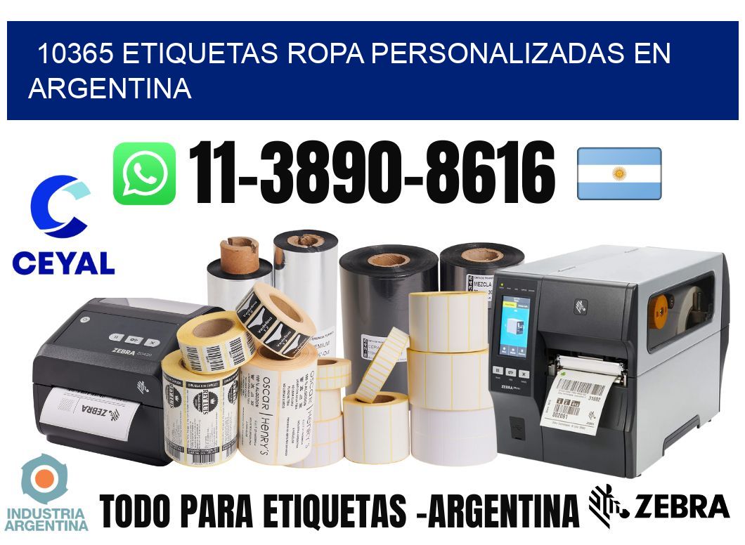10365 Etiquetas ropa personalizadas en Argentina