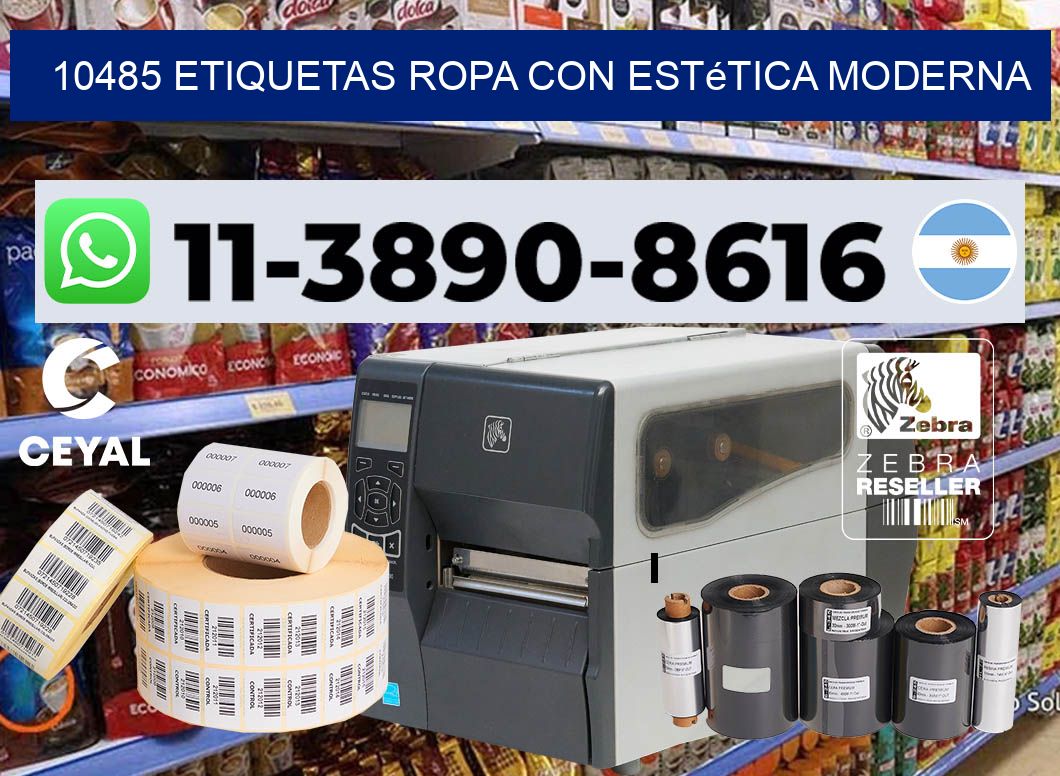 10485 Etiquetas ropa con estética moderna