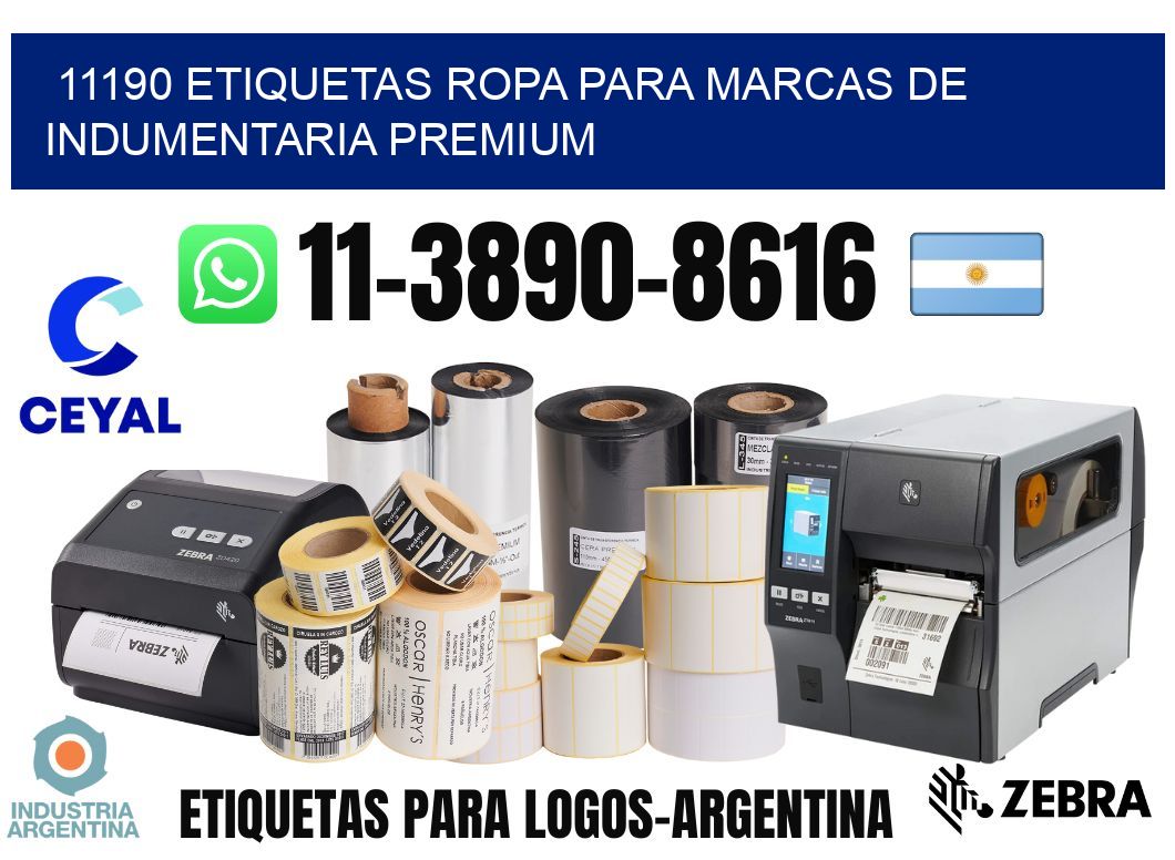 11190 Etiquetas ropa para marcas de indumentaria premium