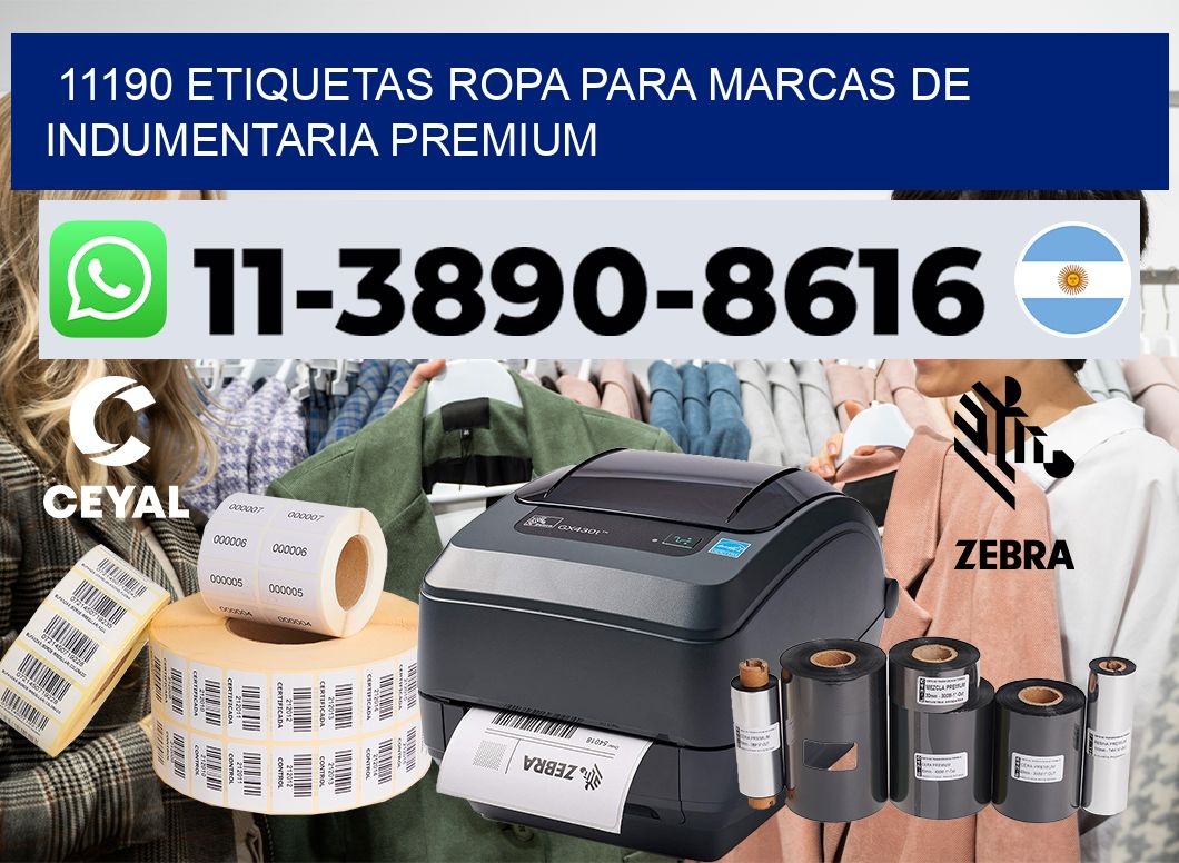 11190 Etiquetas ropa para marcas de indumentaria premium