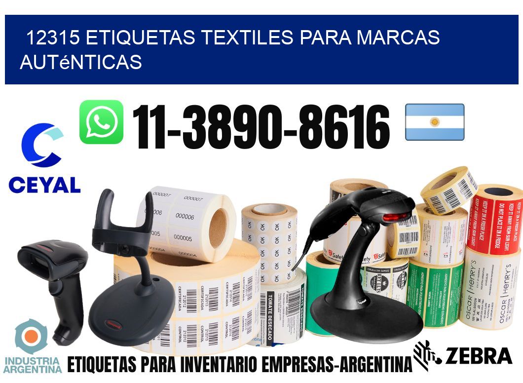 12315 Etiquetas textiles para marcas auténticas