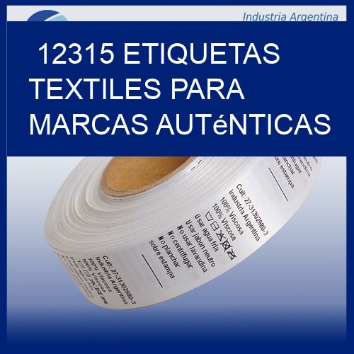 12315 Etiquetas textiles para marcas auténticas