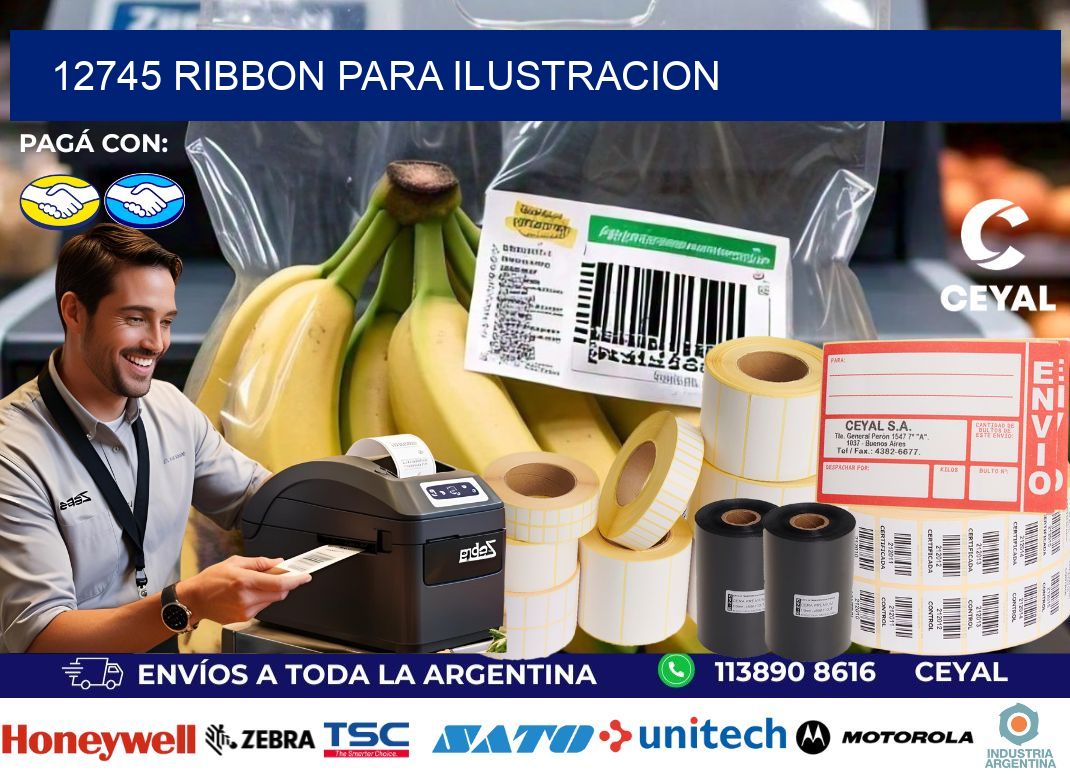 12745 ribbon para ilustracion