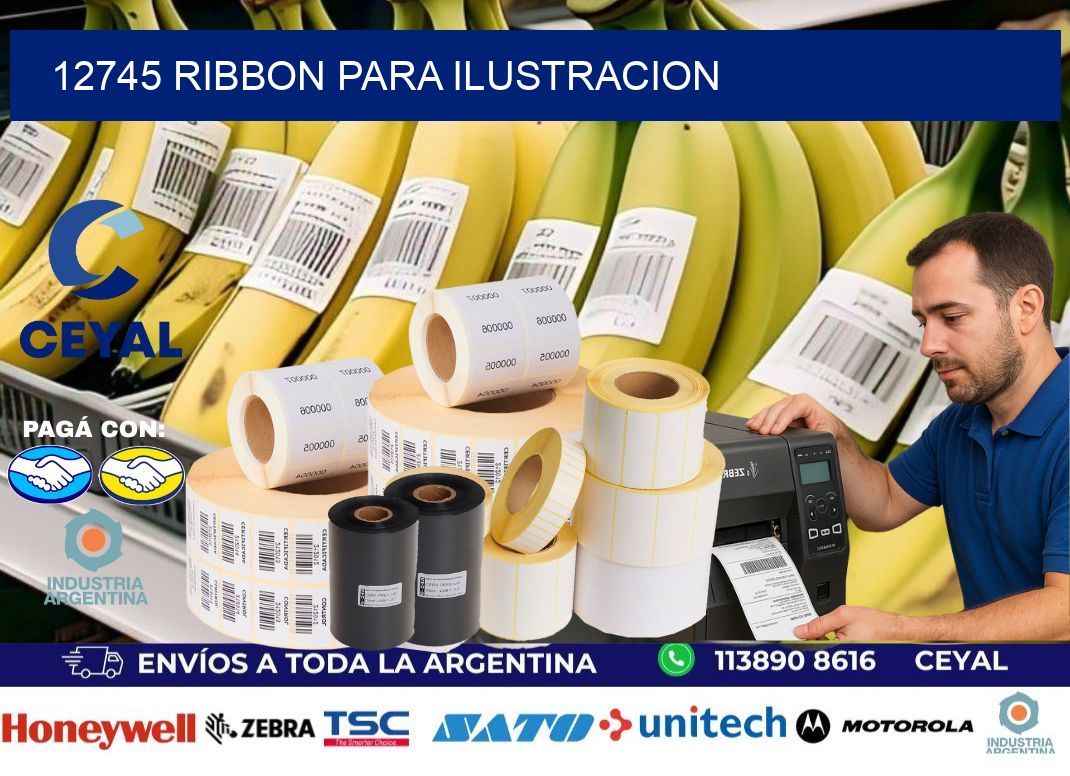 12745 ribbon para ilustracion