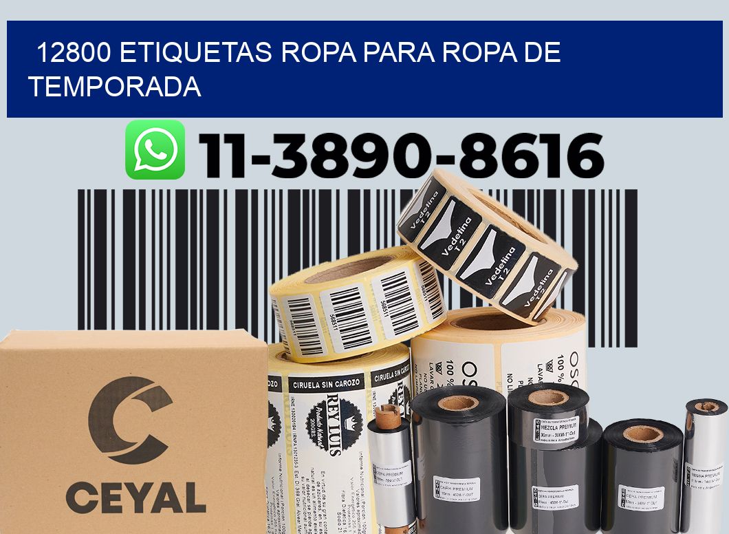 12800 Etiquetas ropa para ropa de temporada