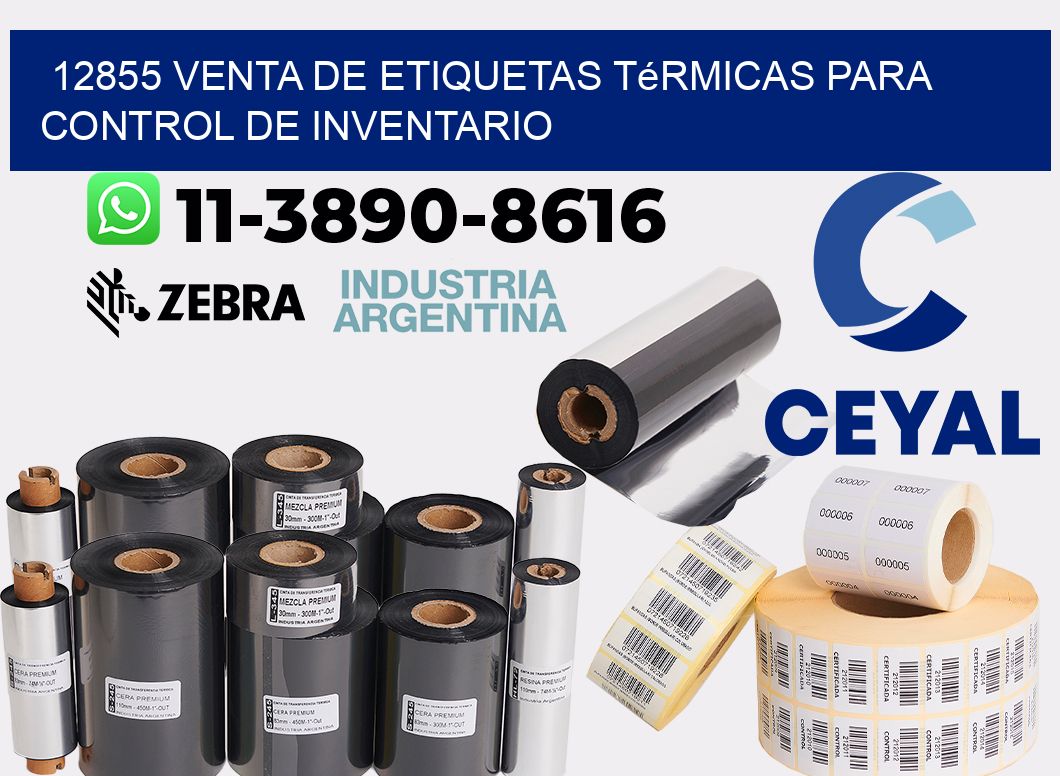 12855 venta de etiquetas térmicas para control de inventario