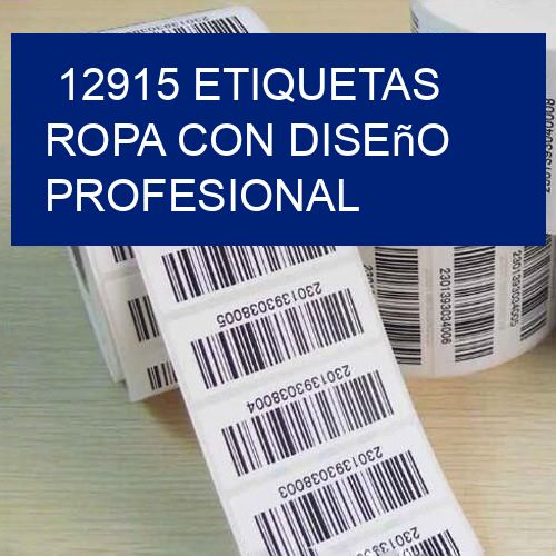 12915 Etiquetas ropa con diseño profesional