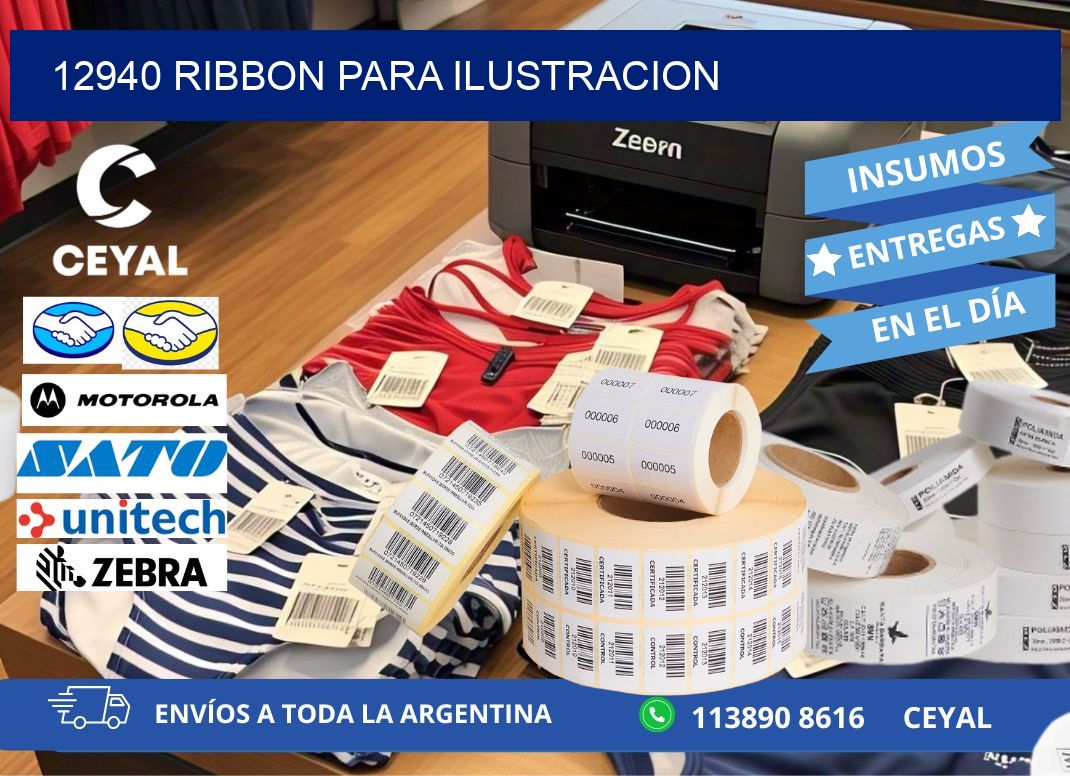 12940 ribbon para ilustracion