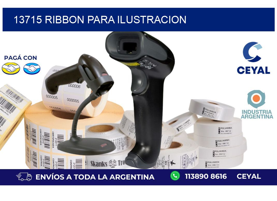 13715 ribbon para ilustracion