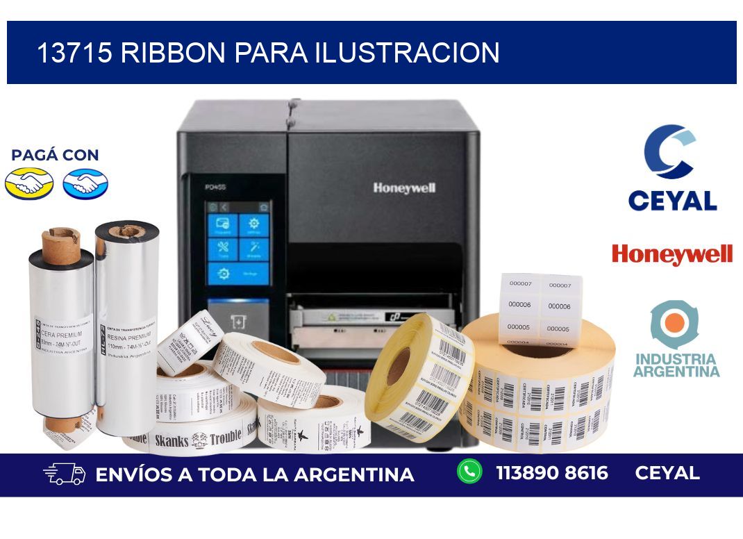 13715 ribbon para ilustracion