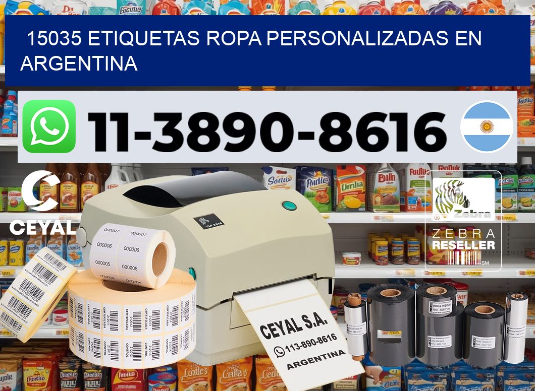 15035 Etiquetas ropa personalizadas en Argentina