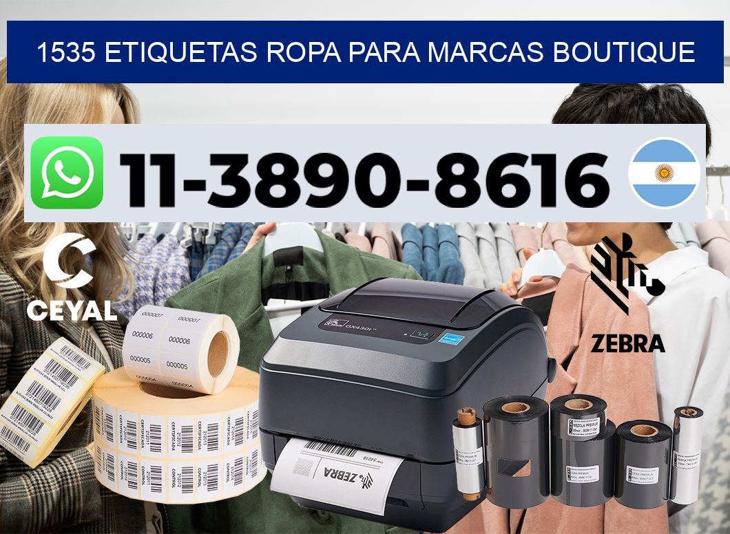 1535 Etiquetas ropa para marcas boutique