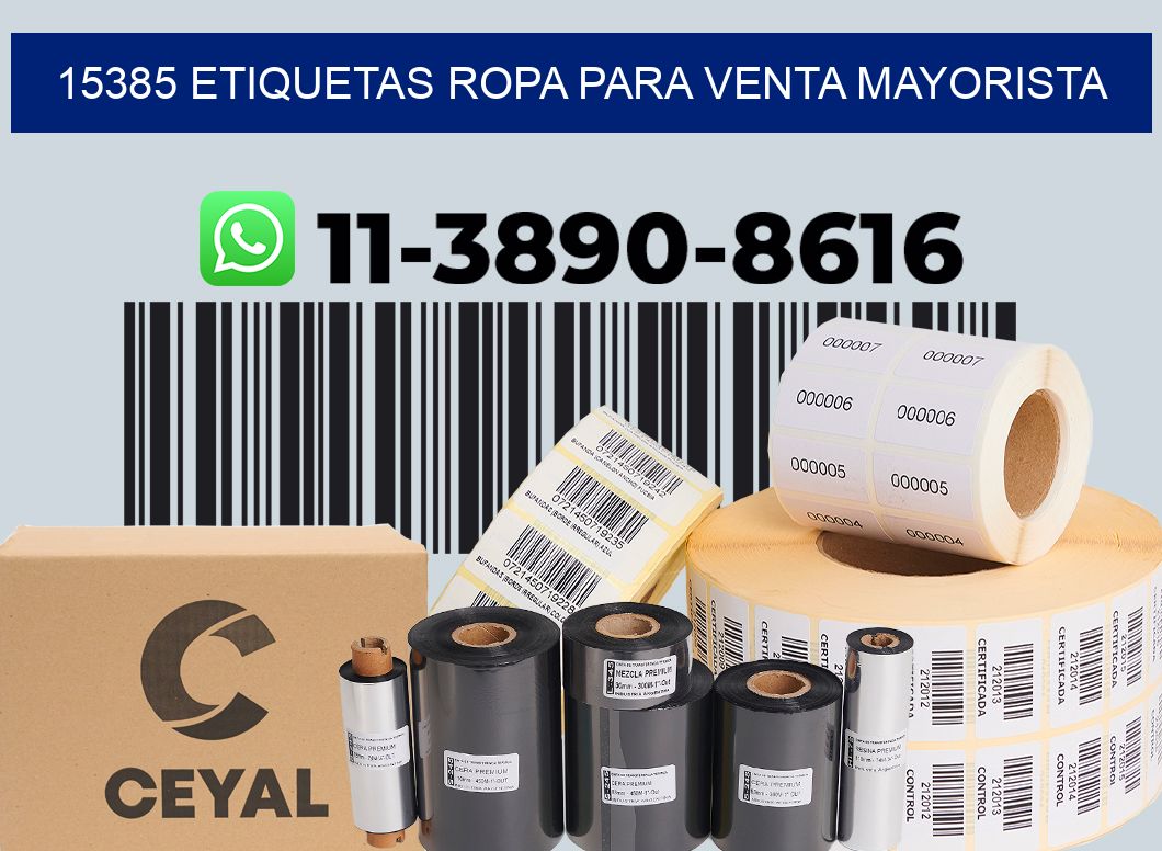 15385 Etiquetas ropa para venta mayorista