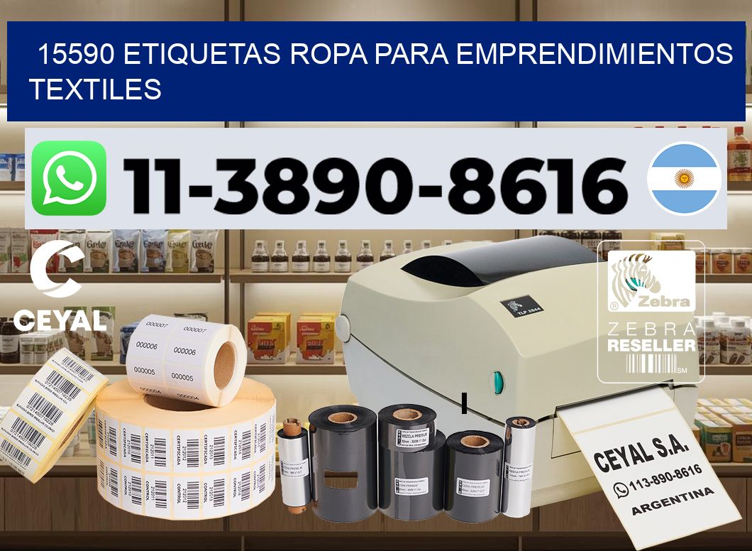 15590 Etiquetas ropa para emprendimientos textiles