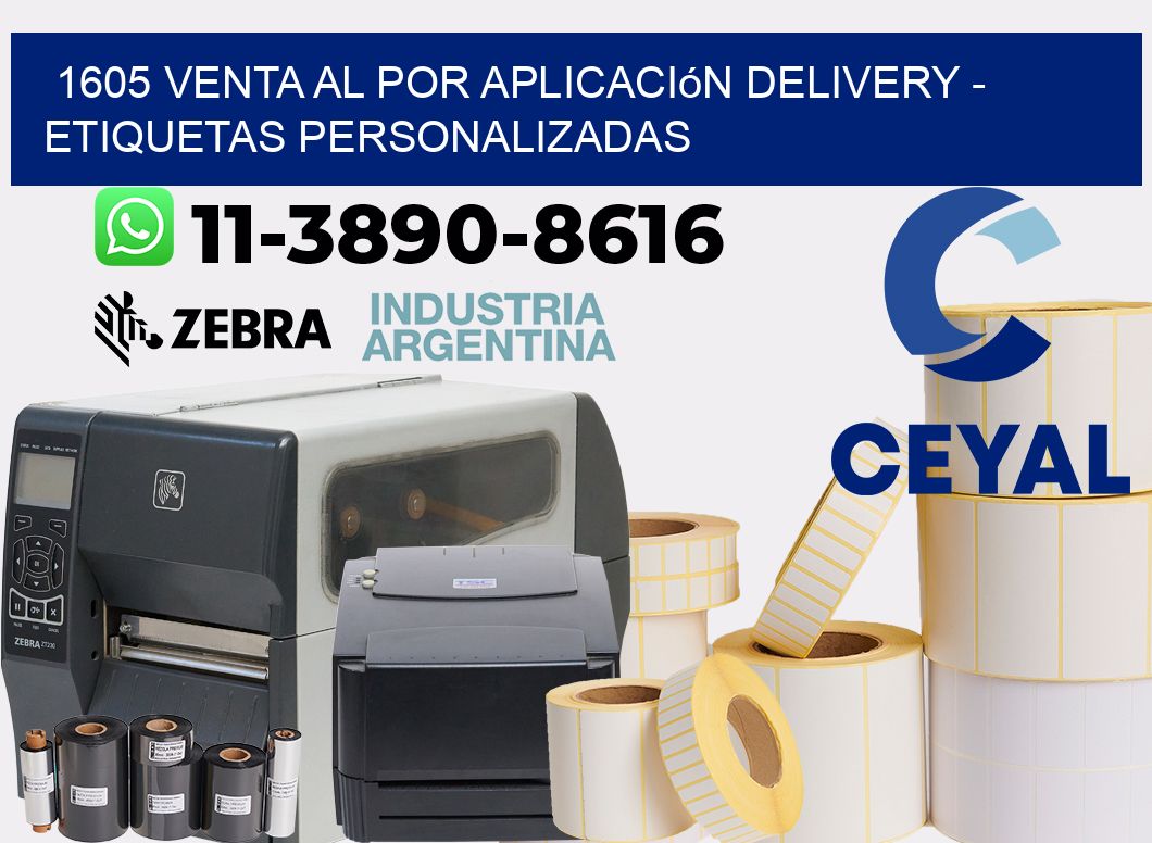 1605 Venta al Por Aplicación delivery - Etiquetas Personalizadas