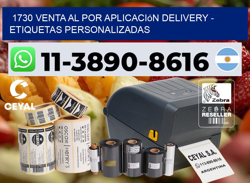 1730 Venta al Por Aplicación delivery – Etiquetas Personalizadas