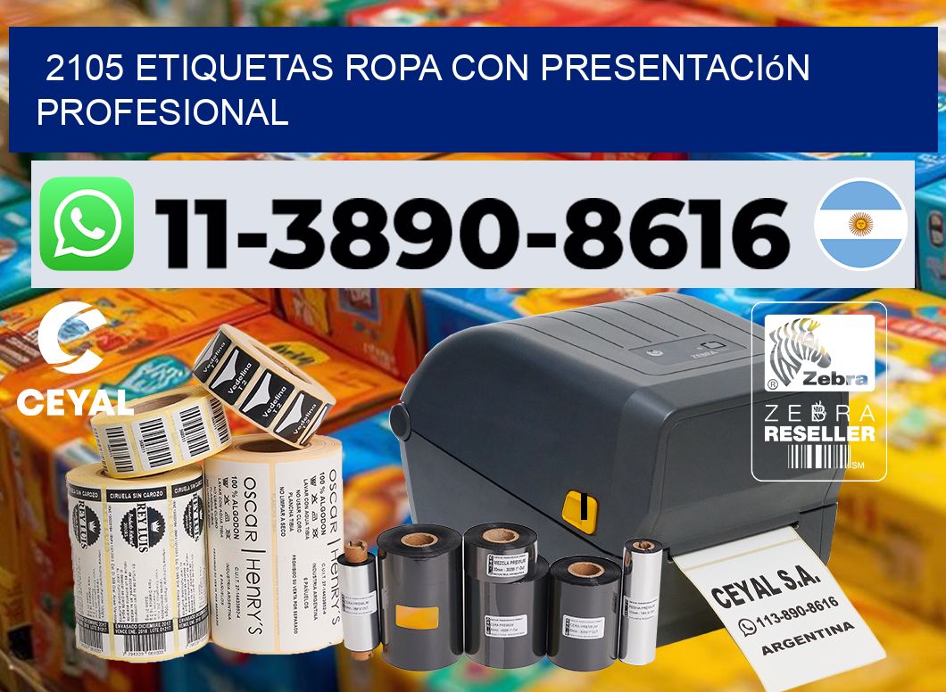 2105 Etiquetas ropa con presentación profesional