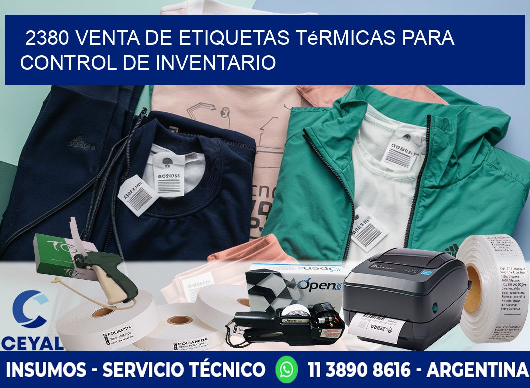 2380 venta de etiquetas térmicas para control de inventario