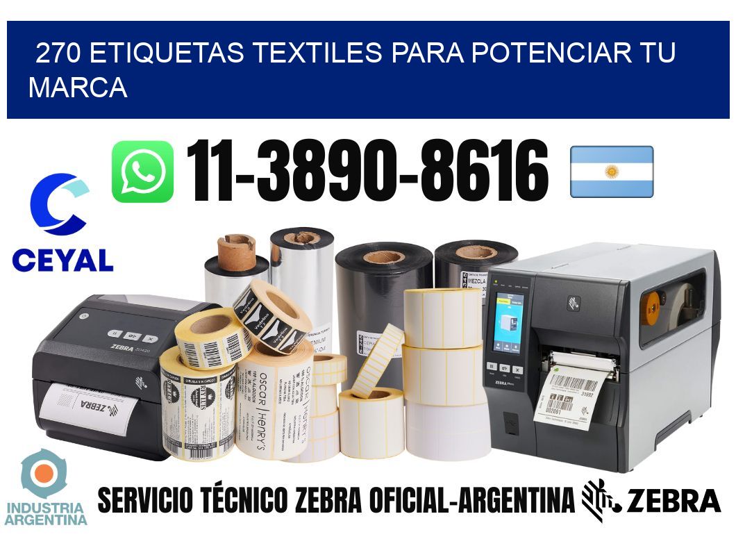 270 Etiquetas textiles para potenciar tu marca