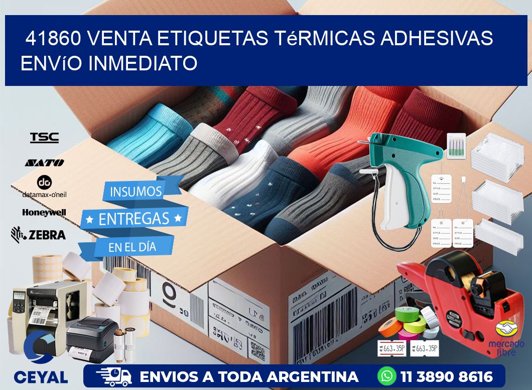 41860 venta etiquetas térmicas adhesivas envío inmediato