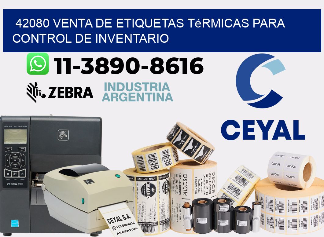 42080 venta de etiquetas térmicas para control de inventario