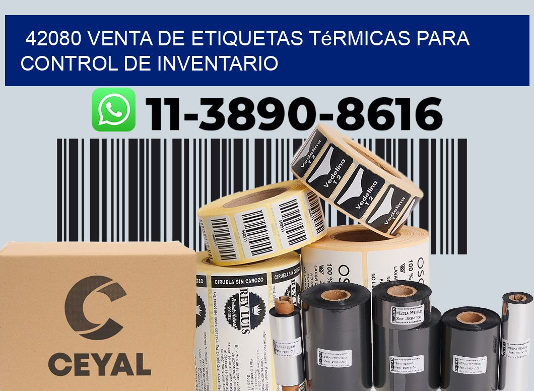 42080 venta de etiquetas térmicas para control de inventario