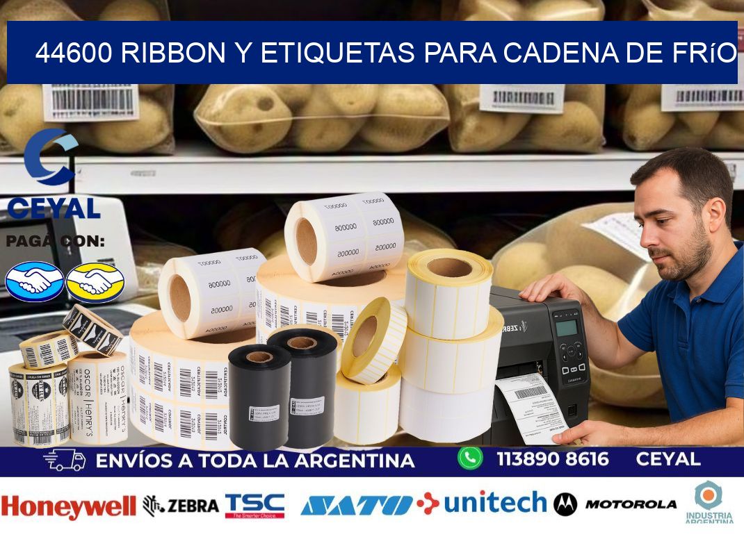 44600 ribbon y etiquetas para cadena de frío