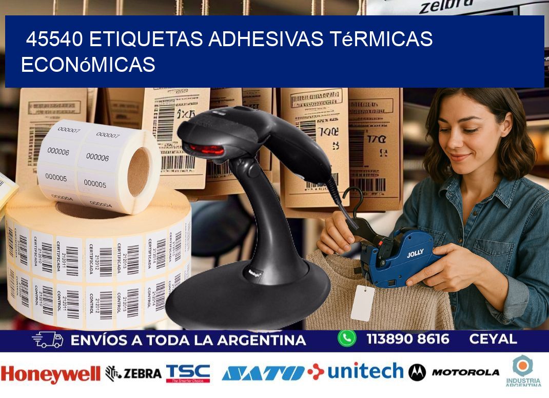 45540 etiquetas adhesivas térmicas económicas