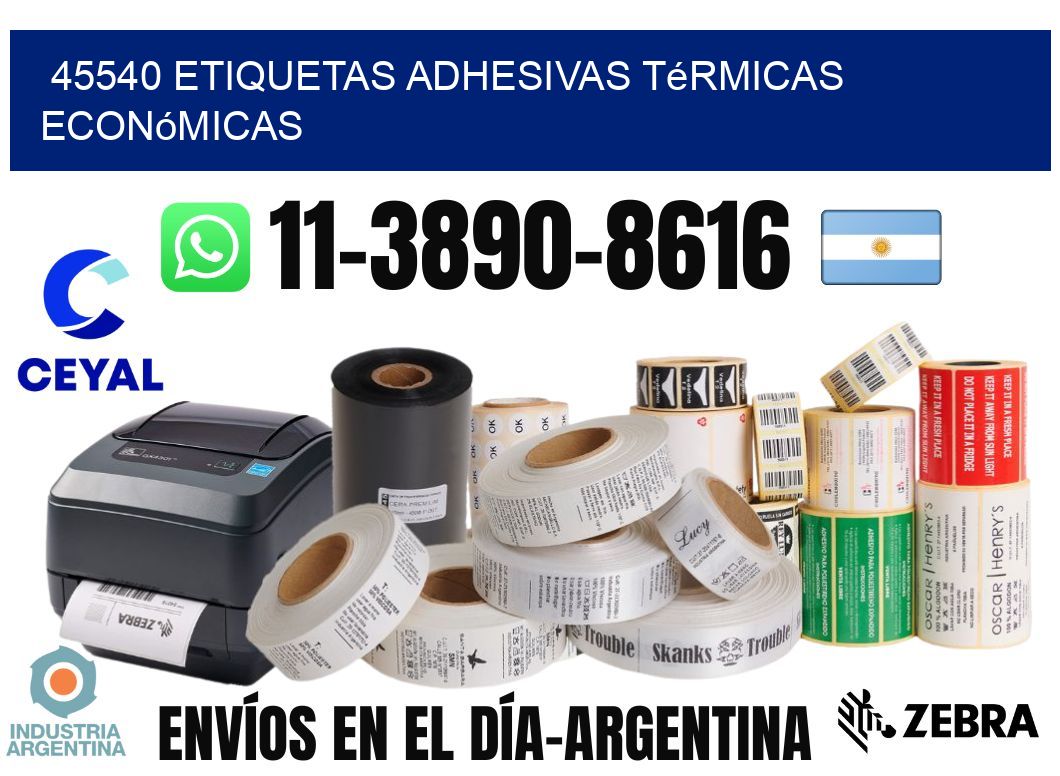 45540 etiquetas adhesivas térmicas económicas