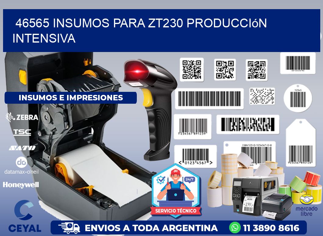 46565 insumos para zt230 producción intensiva