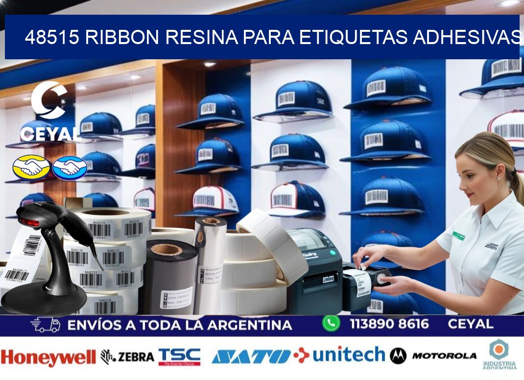 48515 ribbon resina para etiquetas adhesivas