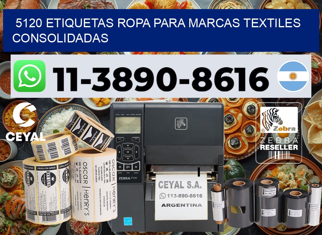 5120 Etiquetas ropa para marcas textiles consolidadas